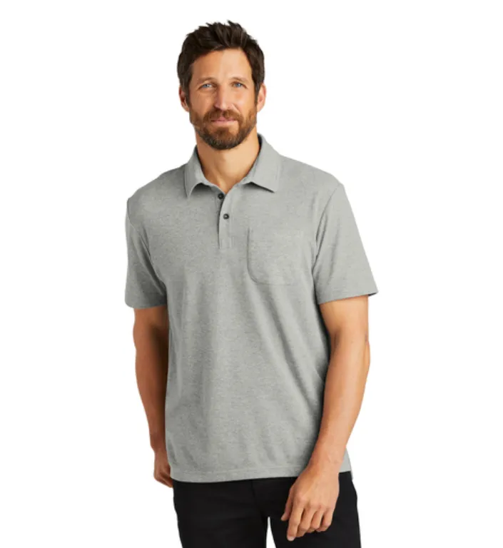 15. FMD - Port Authority C-FREE Cotton Blend Pique Pocket Polo