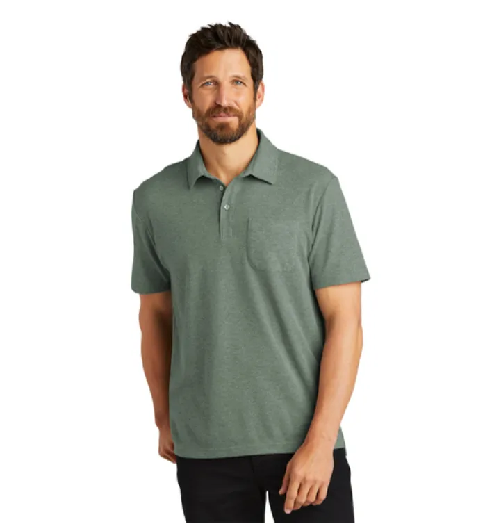 15. FMD - Port Authority C-FREE Cotton Blend Pique Pocket Polo