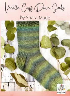 33325 Vanilla Cuff Down Socks (e-pattern)