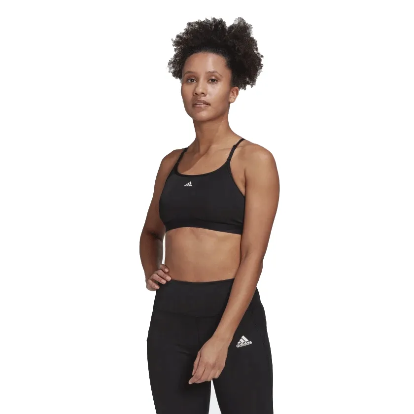 adidas Aeroreact Training Light Support Sports Bra A-C - Womens - Black