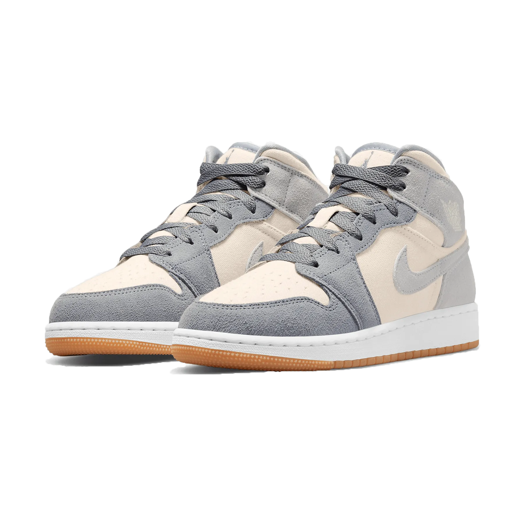 Air Jordan 1 Mid GS 'Coconut Milk Particle Grey'