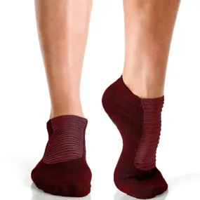 Arebesk Moto Grip Socks - Burgundy (Barre / Pilates)