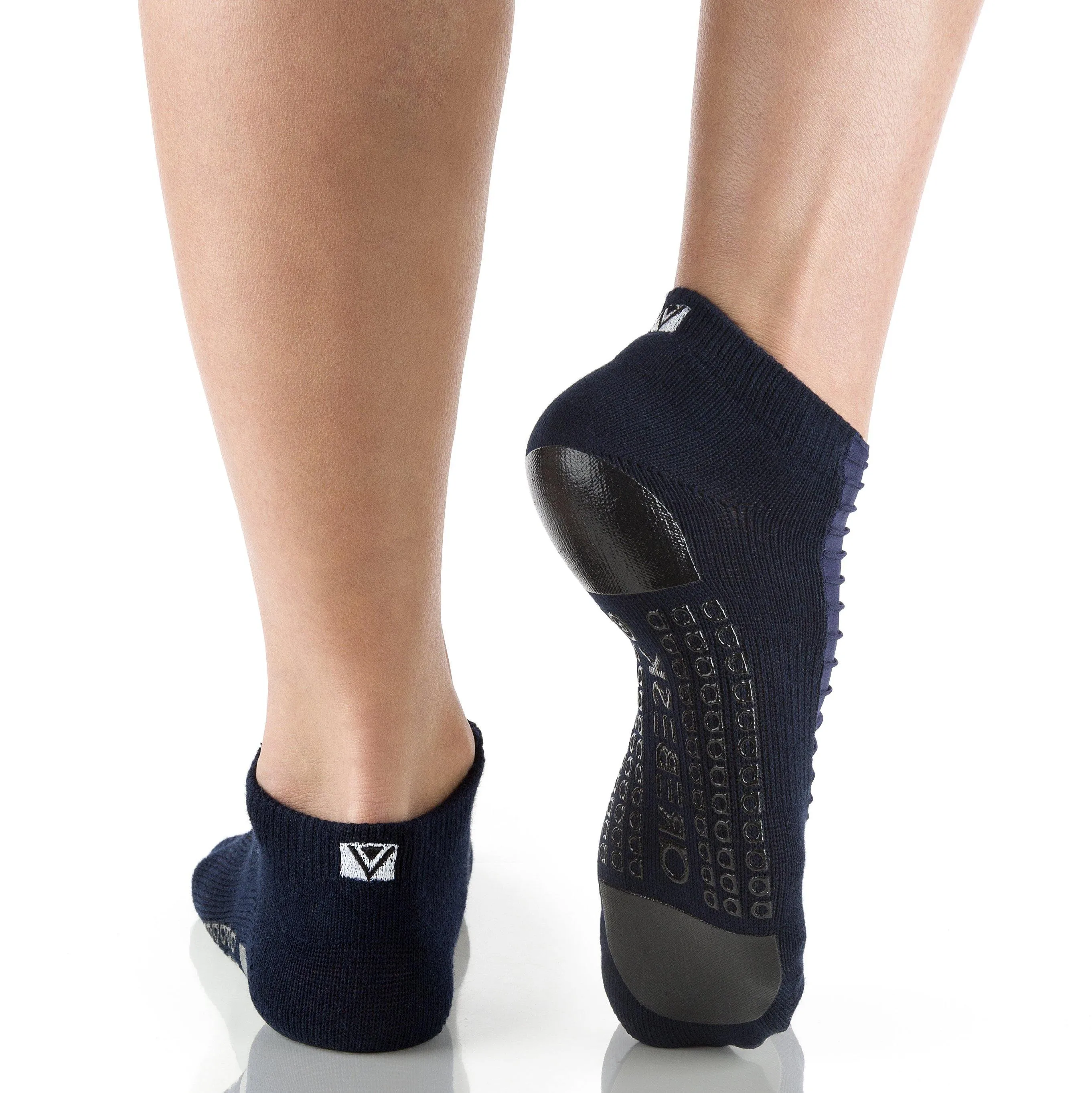 Arebesk Moto Grip Socks - Navy (Barre / Pilates)