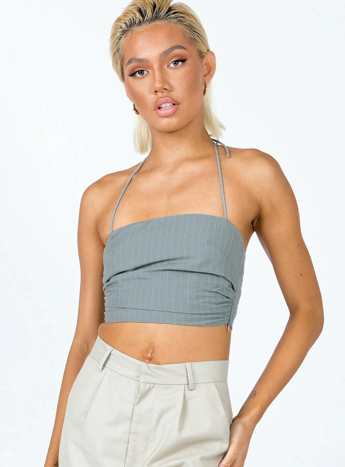 Aroya Top Grey