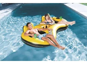 Bestway Rapid Rider X2 Float Island With Safety Valves Cool Mesh Bottoms - 43113