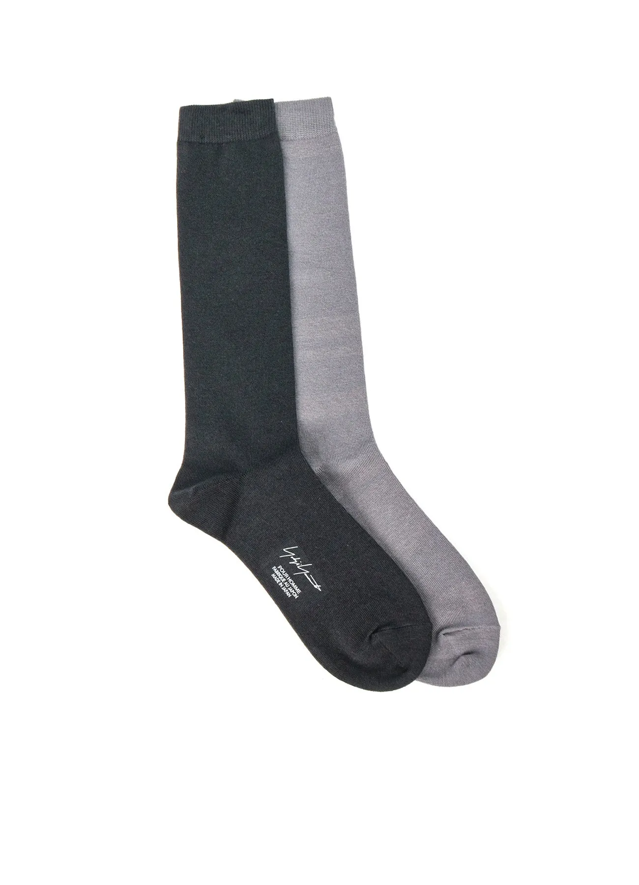 C/AC PLAIN STITCH B PLAIN COLOR HIGH SOCKS