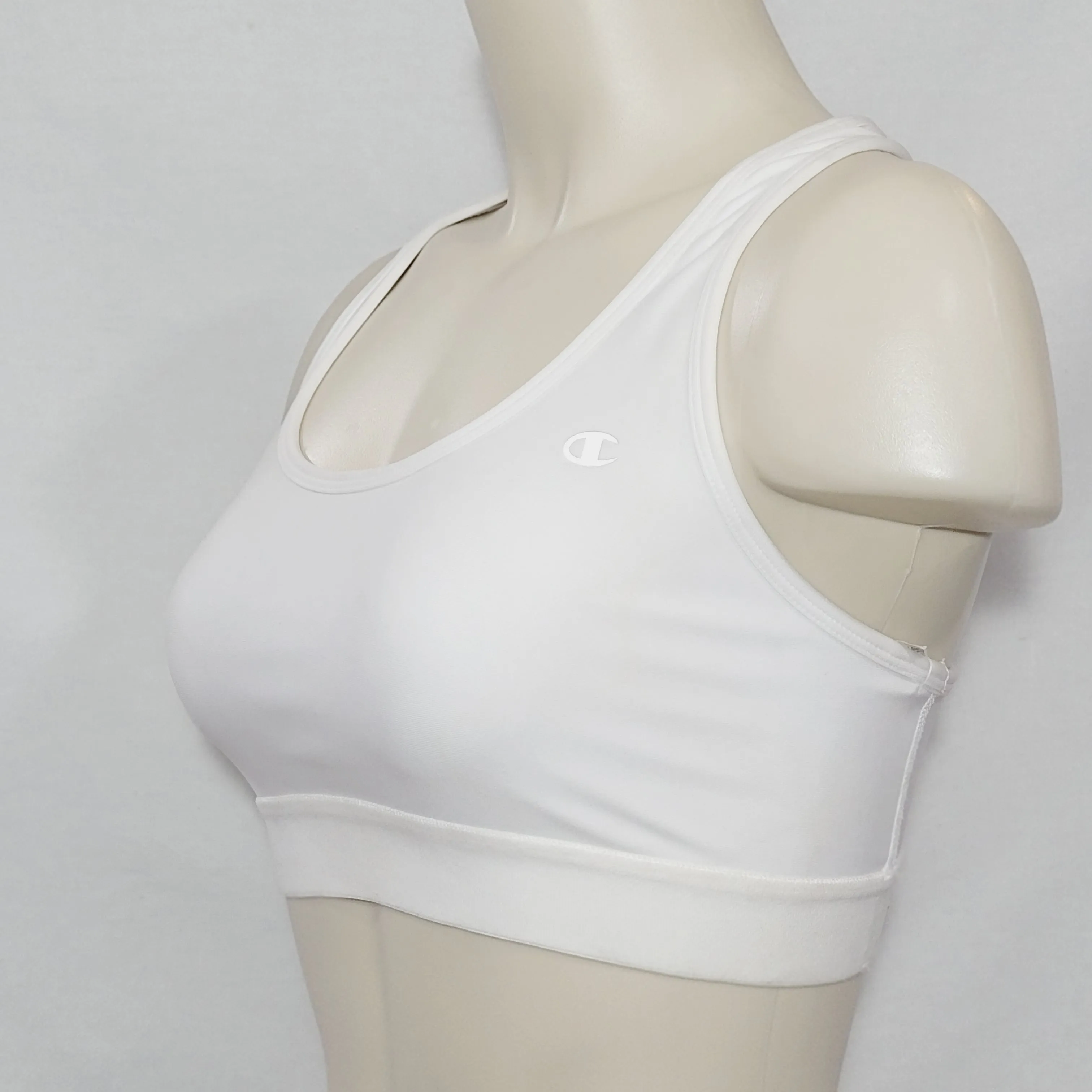 Champion 6715 Absolute Workout II Wire Free Sports Bra LARGE White NWT