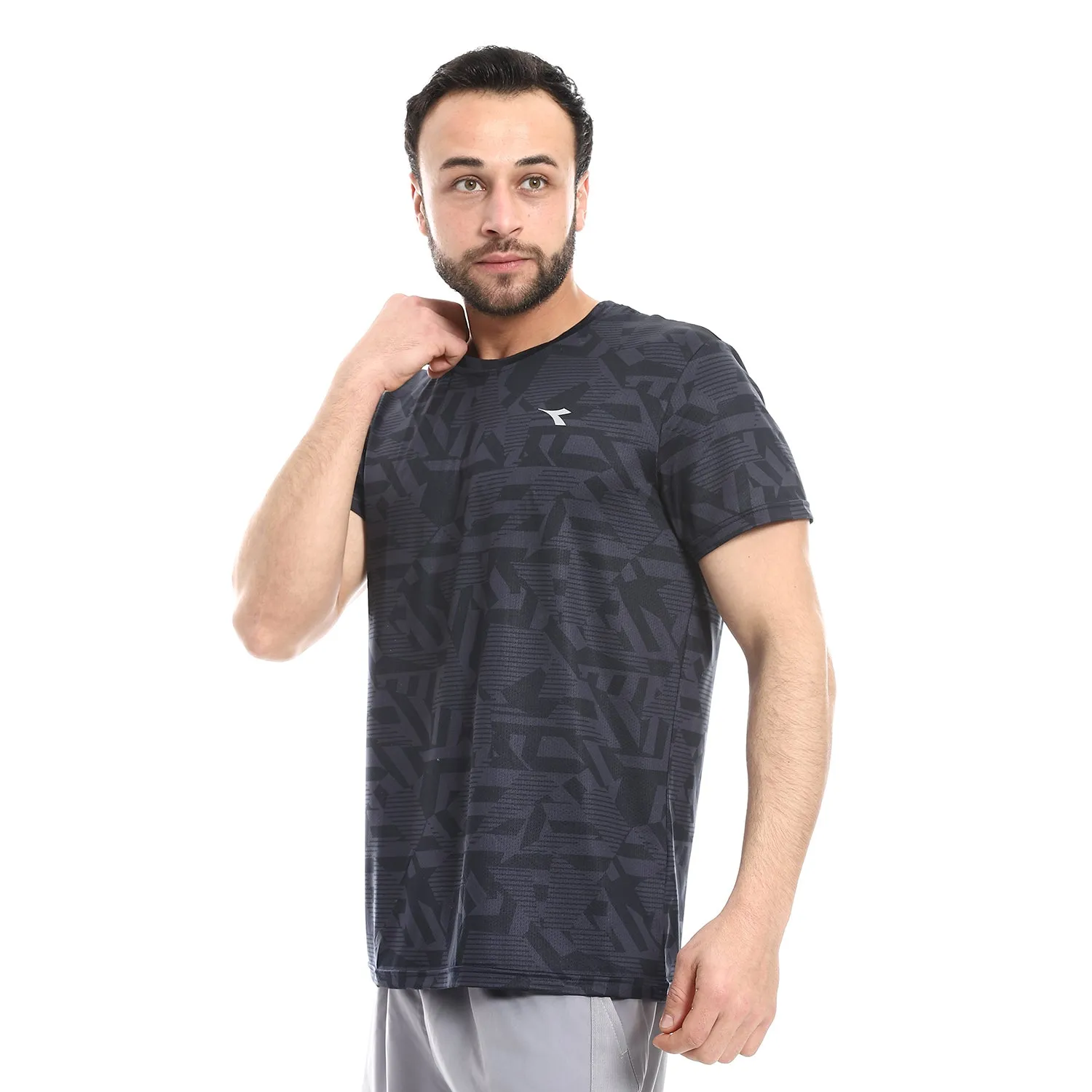 Diadora Men Sports Printed T-Shirt