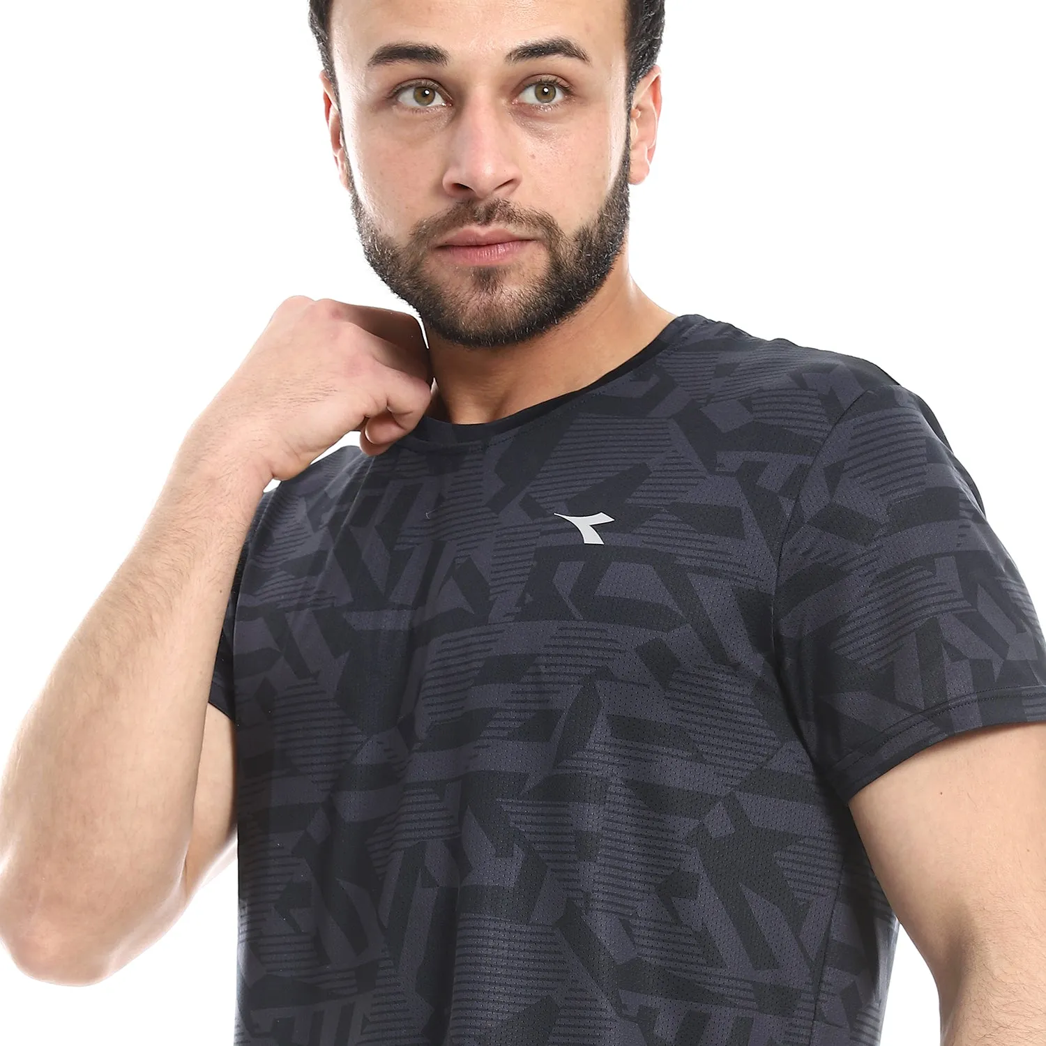 Diadora Men Sports Printed T-Shirt