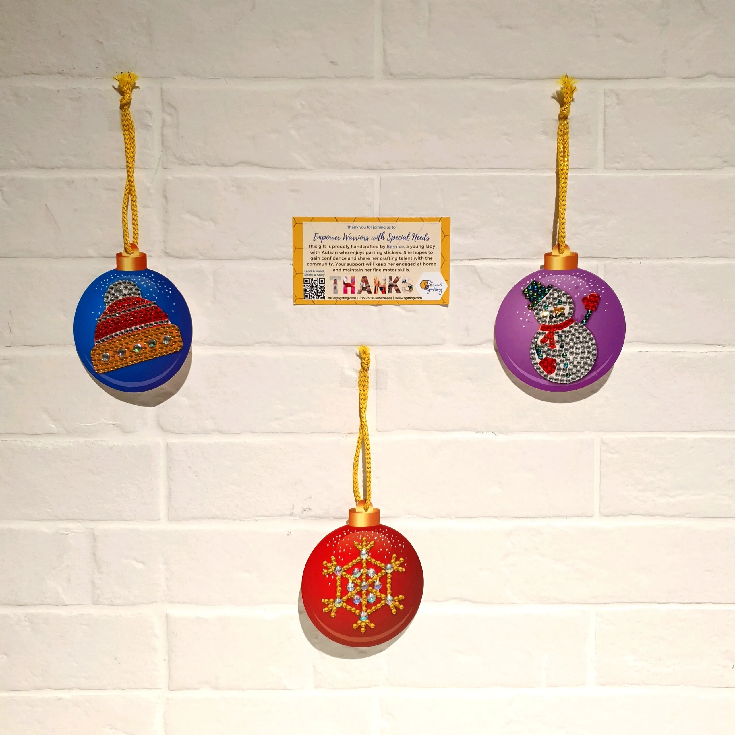 Diamond Art Christmas tags