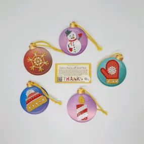 Diamond Art Christmas tags