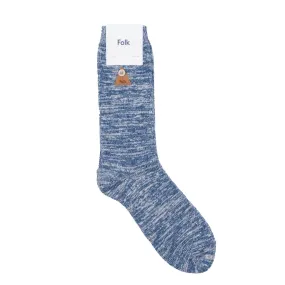 Folk Melange Socks Woad Mix