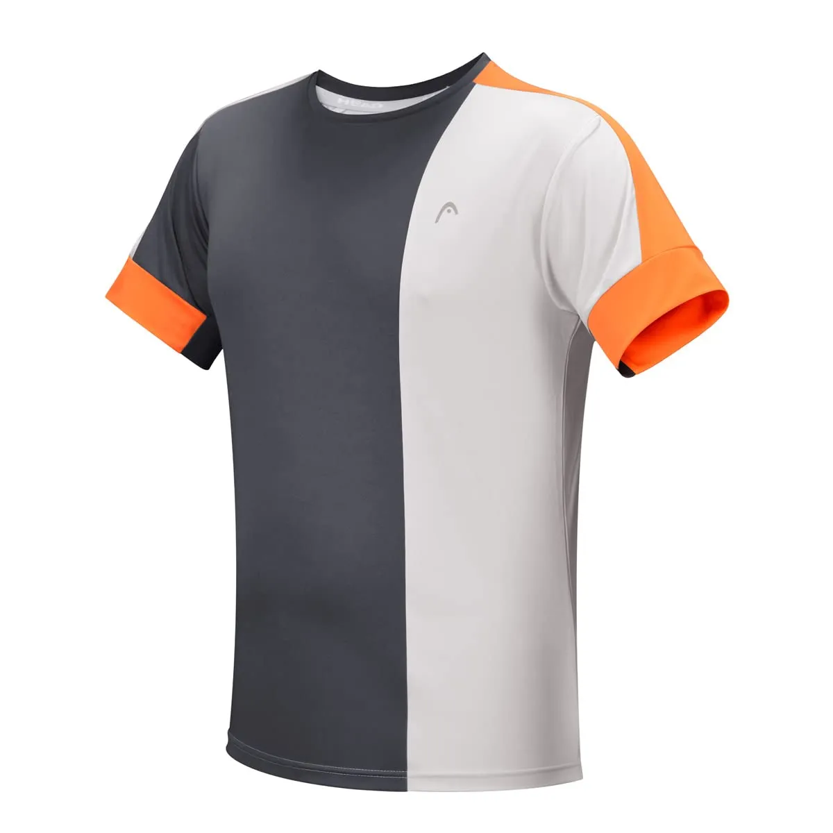 Head HCD-363 T-Shirt, Charcoal/Lt. Grey/Orange