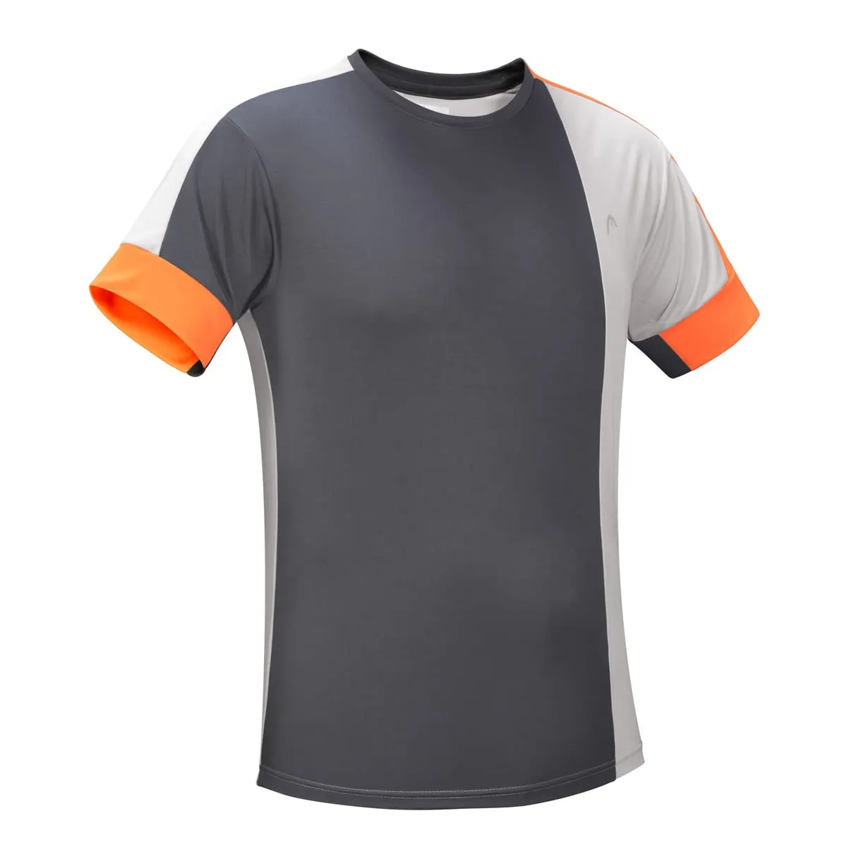 Head HCD-363 T-Shirt, Charcoal/Lt. Grey/Orange