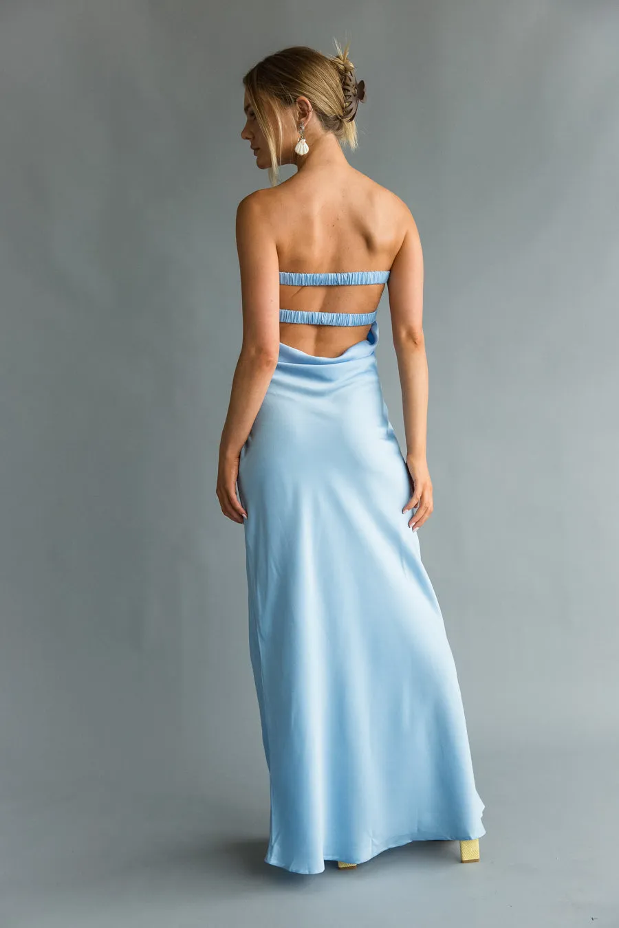 Kira Keyhole Cutout Open Back Maxi Dress