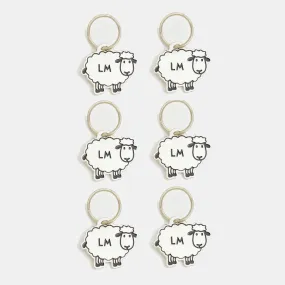 KnitPro Lantern Moon Metal Meadow Stitch Markers (Set of 6) (350641)