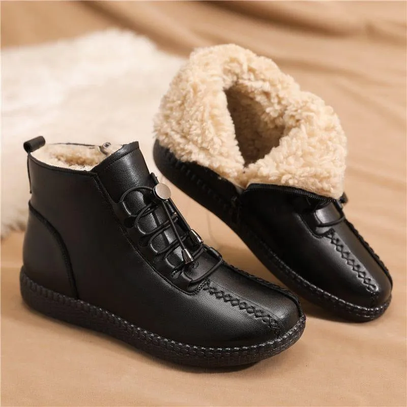 Leather Ankle Boots - Fashion Women's Casual Shoes GCSE57