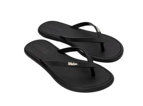 Melissa Sun Marina AD Black Flip Flops Slippers For Women