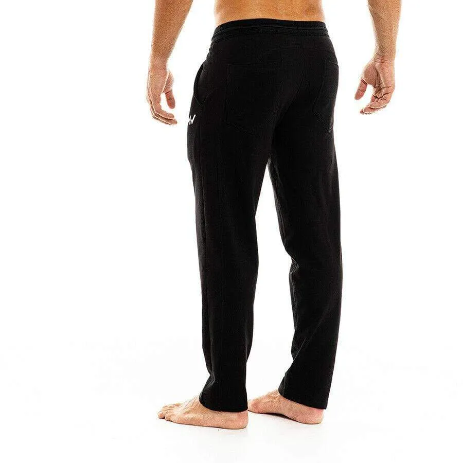 Modus Vivendi  Sporty Comfortable Streetwear Peace Pants Black 04062 B79