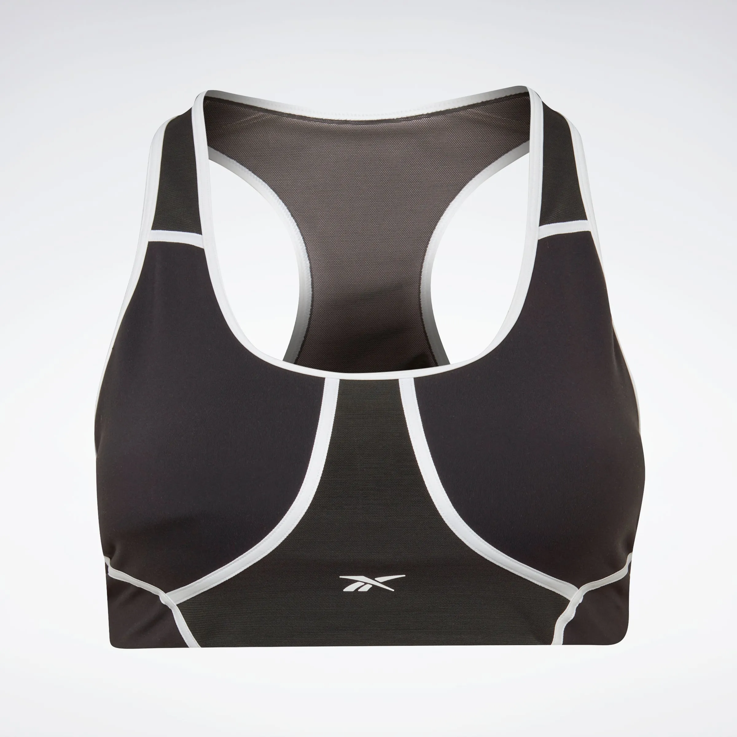 Reebok Apparel Women Lux Racer Colorblocked Padded Bra (Plus Size) Black