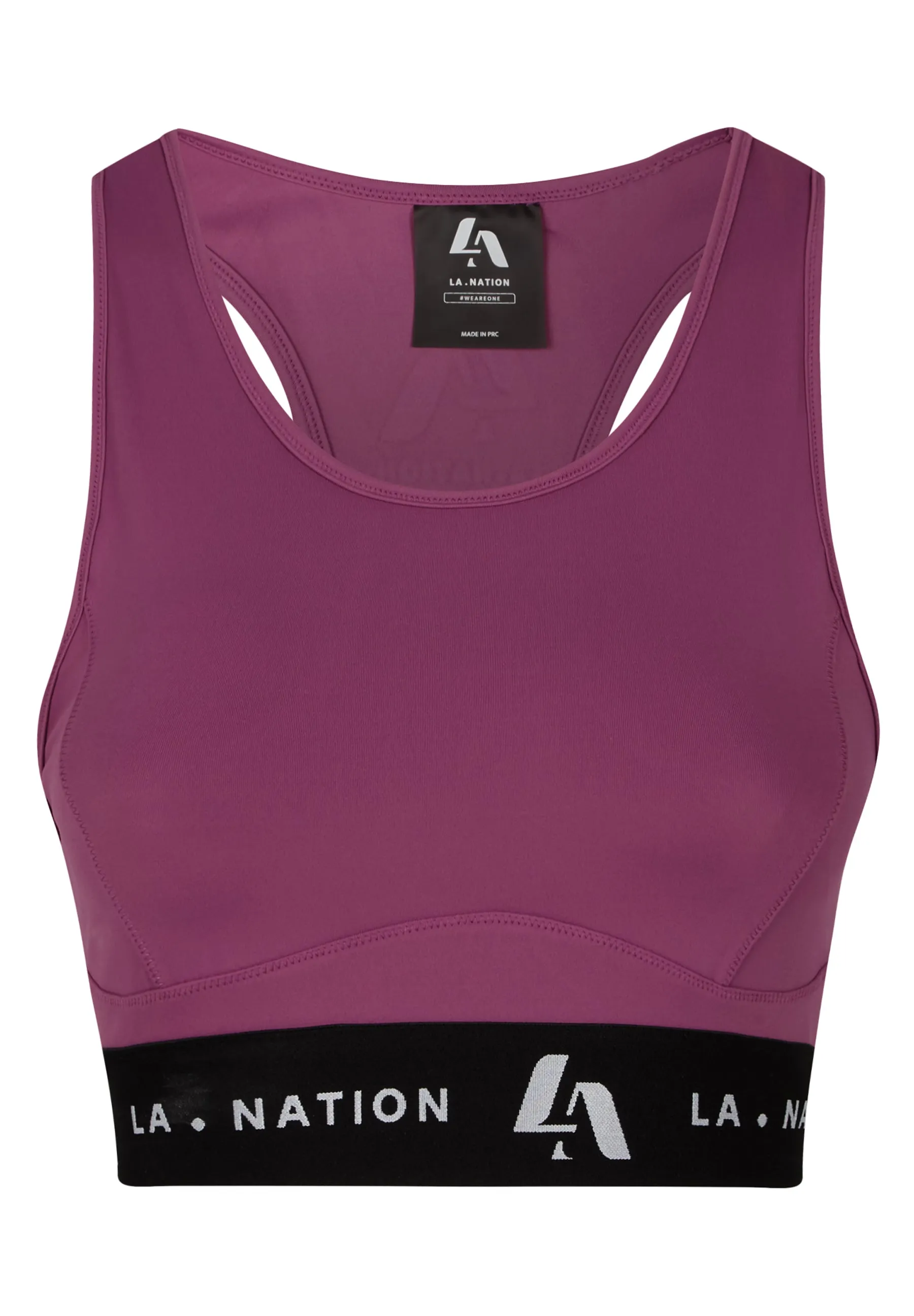 Signature Padded Sports Bra-Purple