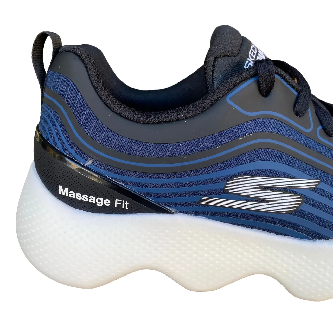 Skechers scarpa sportiva per il tempo libero Go Walk Massage Fit Hidro 216412/NVBK blu-nero