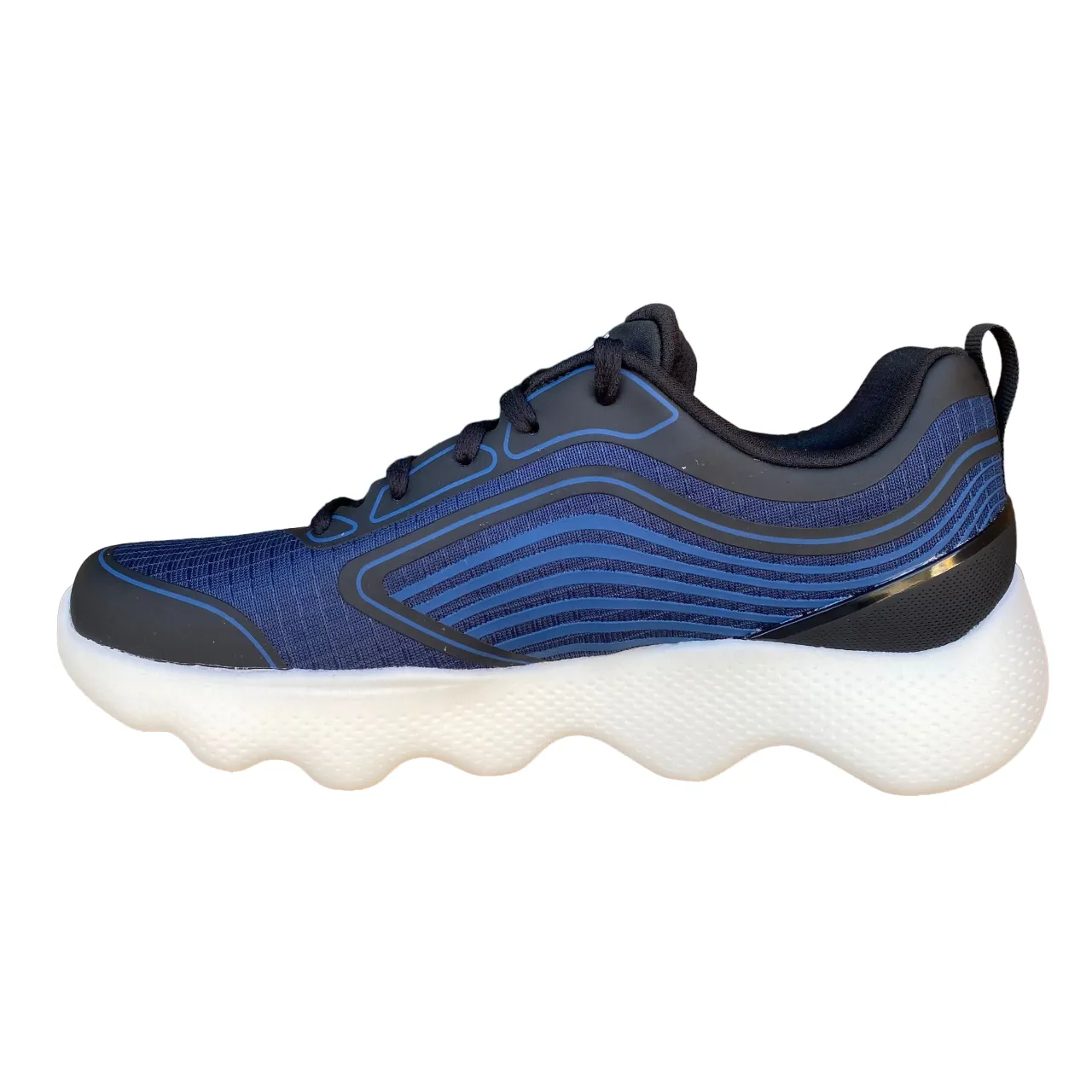 Skechers scarpa sportiva per il tempo libero Go Walk Massage Fit Hidro 216412/NVBK blu-nero