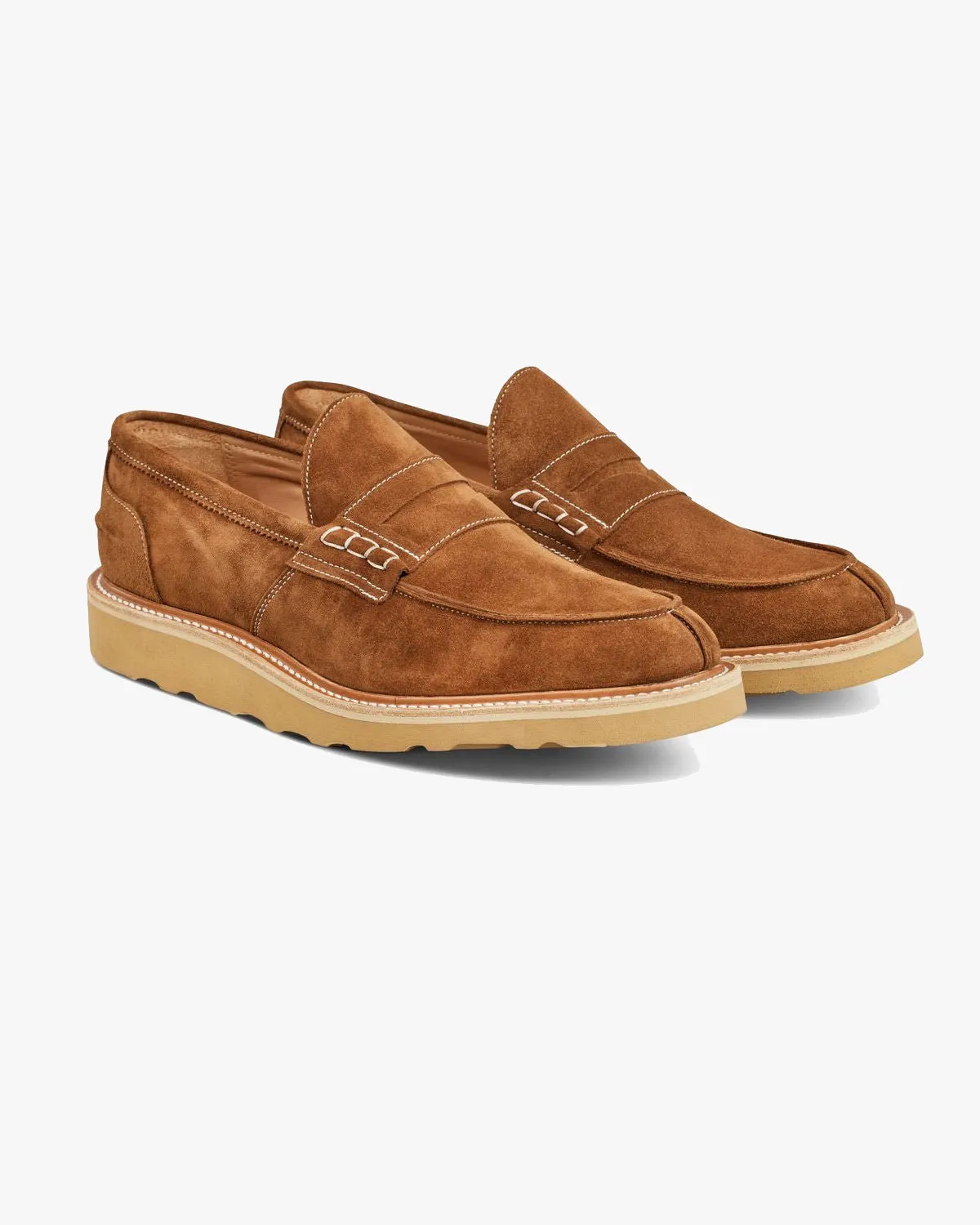 Trickers James Penny Loafer - Cubana Castorino Suede