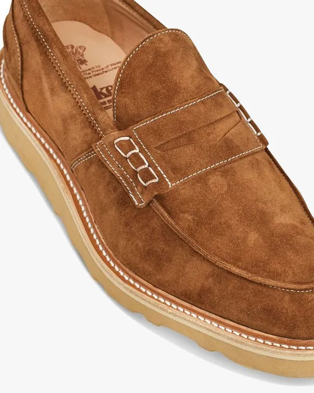 Trickers James Penny Loafer - Cubana Castorino Suede