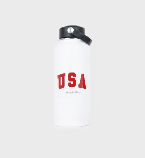 USA Bottle - White/Sports Red/ Navy