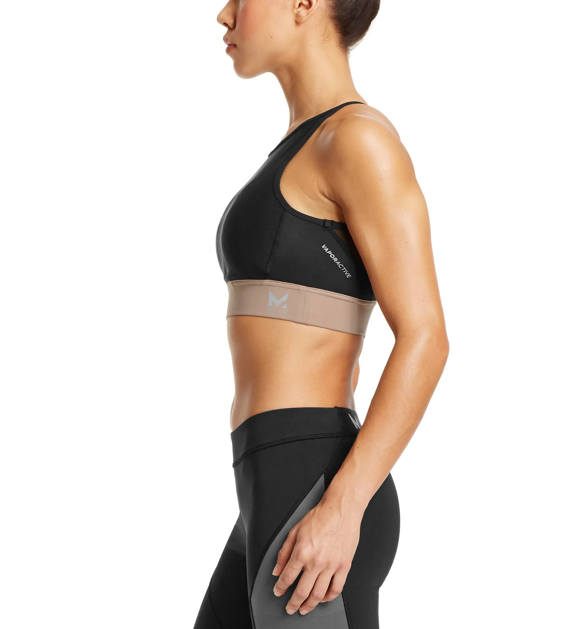 VaporActive Sensory Cross Back Medium Impact Sports Bra | Moonless Night / Funghi