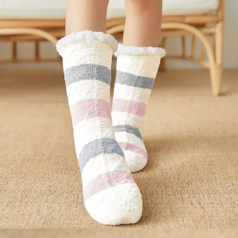 Warm Cozy Fuzzy Fluffy Cozy Socks Non Slip Floor Socks Thick Thermal Socks