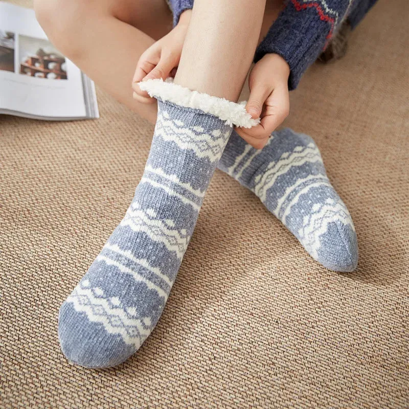 Warm Cozy Fuzzy Fluffy Cozy Socks Non Slip Floor Socks Thick Thermal Socks