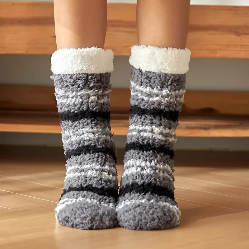 Warm Cozy Fuzzy Fluffy Cozy Socks Non Slip Floor Socks Thick Thermal Socks