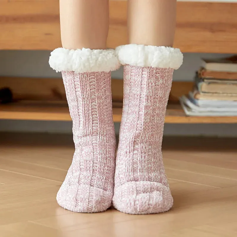 Warm Cozy Fuzzy Fluffy Cozy Socks Non Slip Floor Socks Thick Thermal Socks