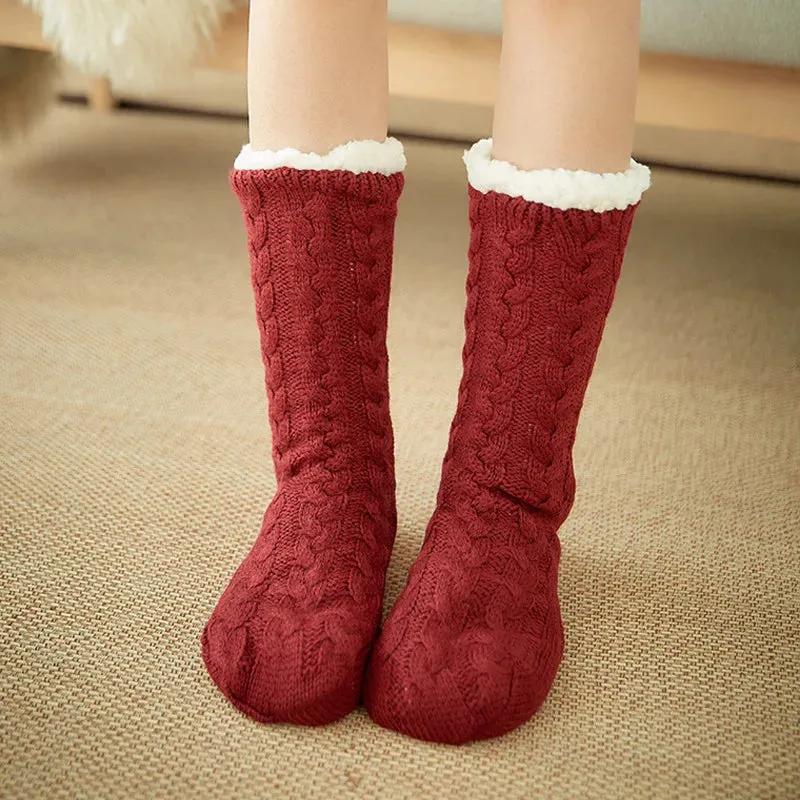 Warm Cozy Fuzzy Fluffy Cozy Socks Non Slip Floor Socks Thick Thermal Socks