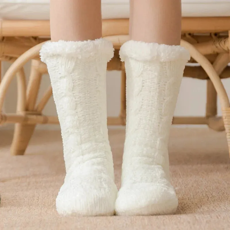 Warm Cozy Fuzzy Fluffy Cozy Socks Non Slip Floor Socks Thick Thermal Socks