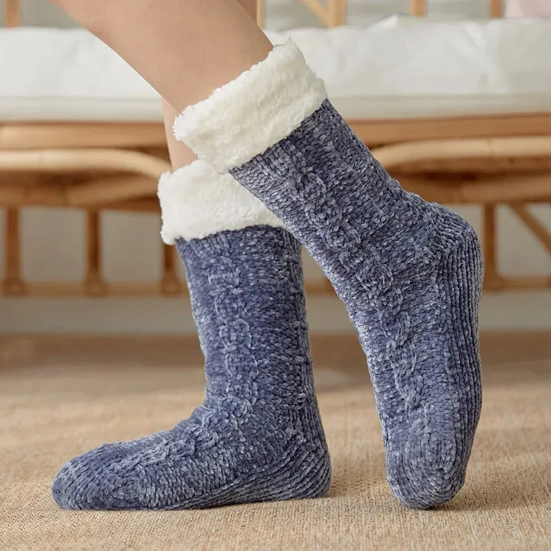 Warm Cozy Fuzzy Fluffy Cozy Socks Non Slip Floor Socks Thick Thermal Socks