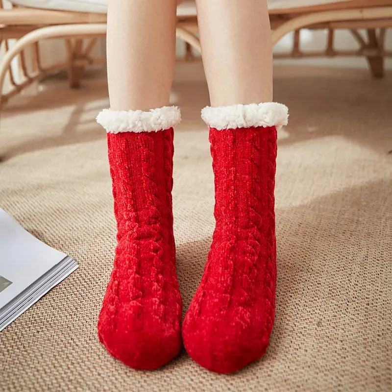 Warm Cozy Fuzzy Fluffy Cozy Socks Non Slip Floor Socks Thick Thermal Socks