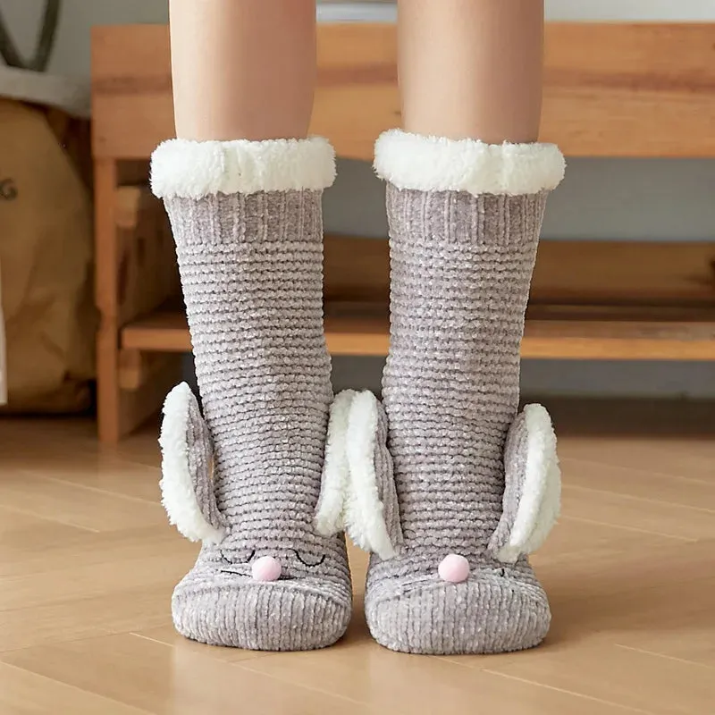 Warm Cozy Fuzzy Fluffy Cozy Socks Non Slip Floor Socks Thick Thermal Socks