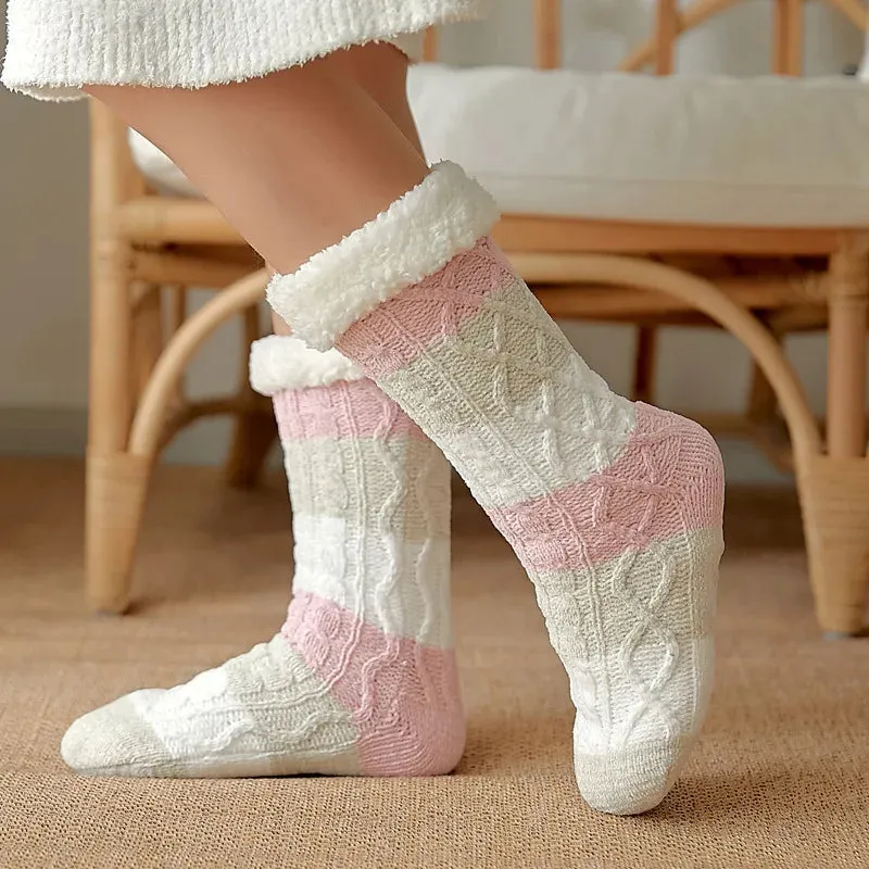 Warm Cozy Fuzzy Fluffy Cozy Socks Non Slip Floor Socks Thick Thermal Socks