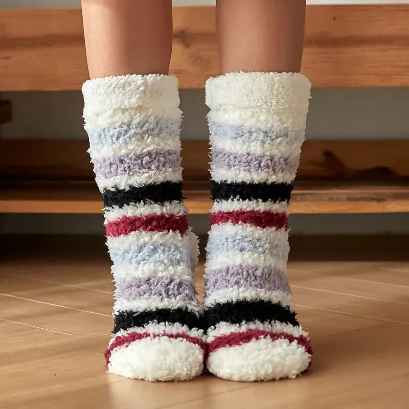 Warm Cozy Fuzzy Fluffy Cozy Socks Non Slip Floor Socks Thick Thermal Socks