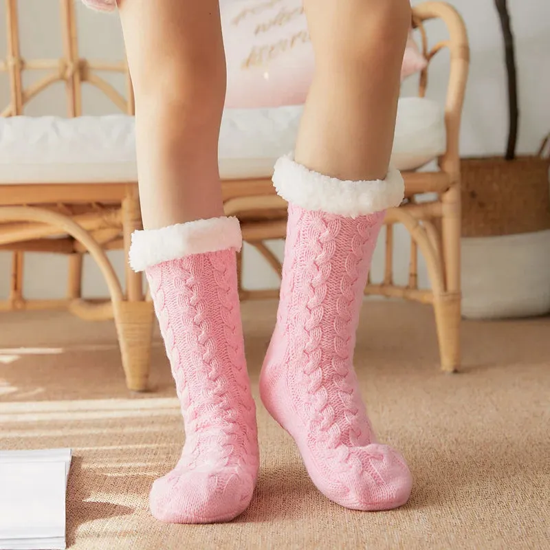 Warm Cozy Fuzzy Fluffy Cozy Socks Non Slip Floor Socks Thick Thermal Socks