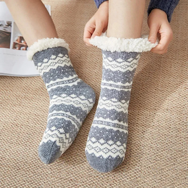 Warm Cozy Fuzzy Fluffy Cozy Socks Non Slip Floor Socks Thick Thermal Socks